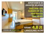Apartemen Bintaro Park View Jakarta Selatan Siap Huni Tanpa DP Free PPN