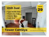 Jual 2BR modif jadi type studio apartemen Bassura City tower Cattleya atas mall